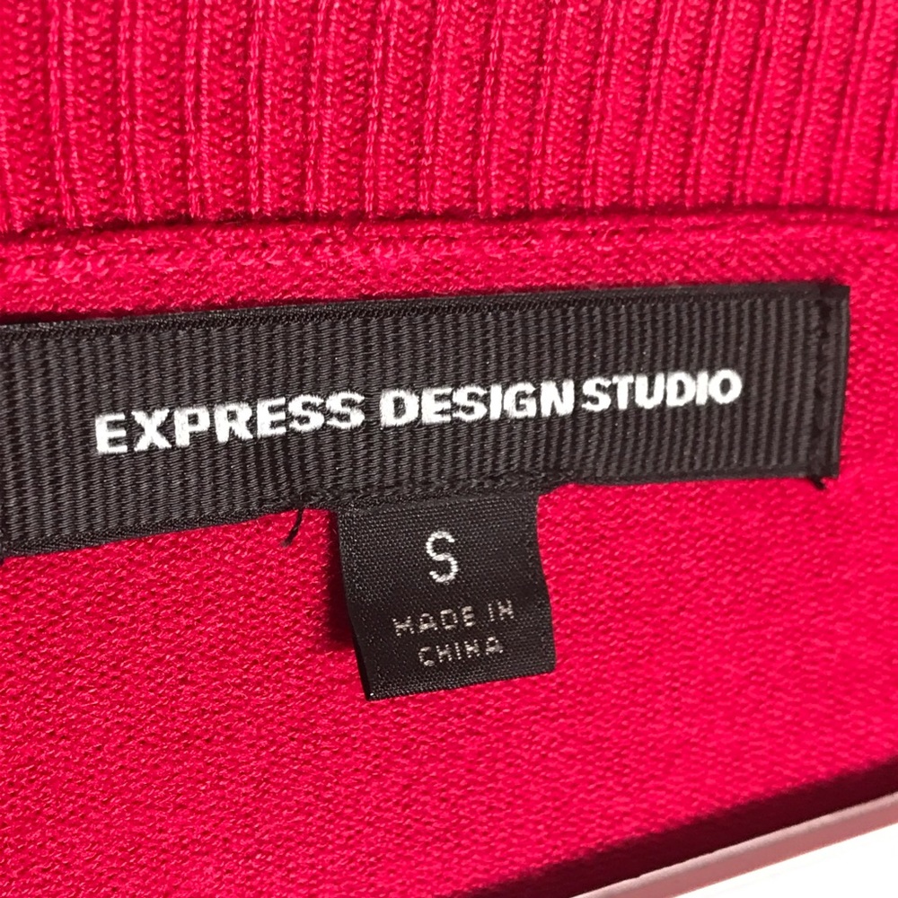 Express Raspberry Crystal Sweater S - Picture 6 of 6